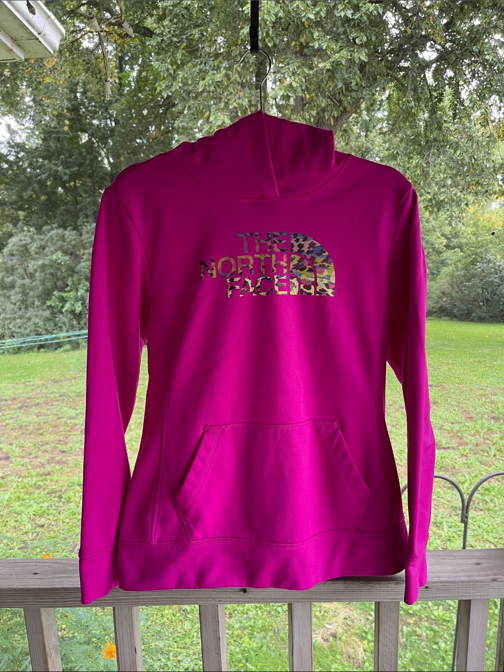 The North Face Women's Bright Fuchsia Cowl Pullover Hoodie